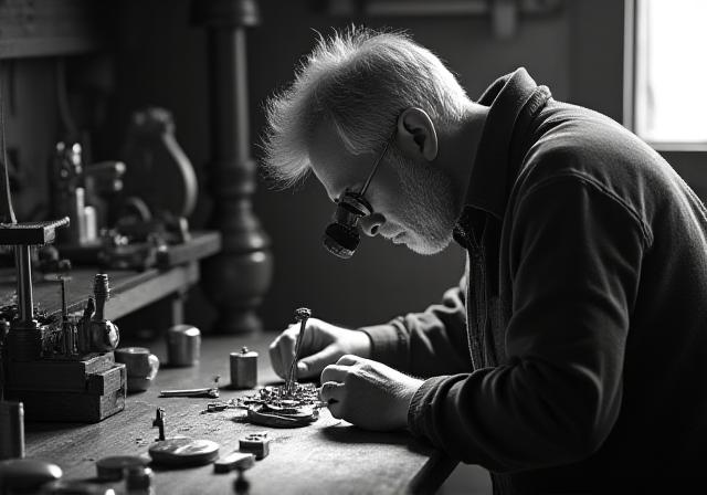 Часовой мастер за работой в Риме